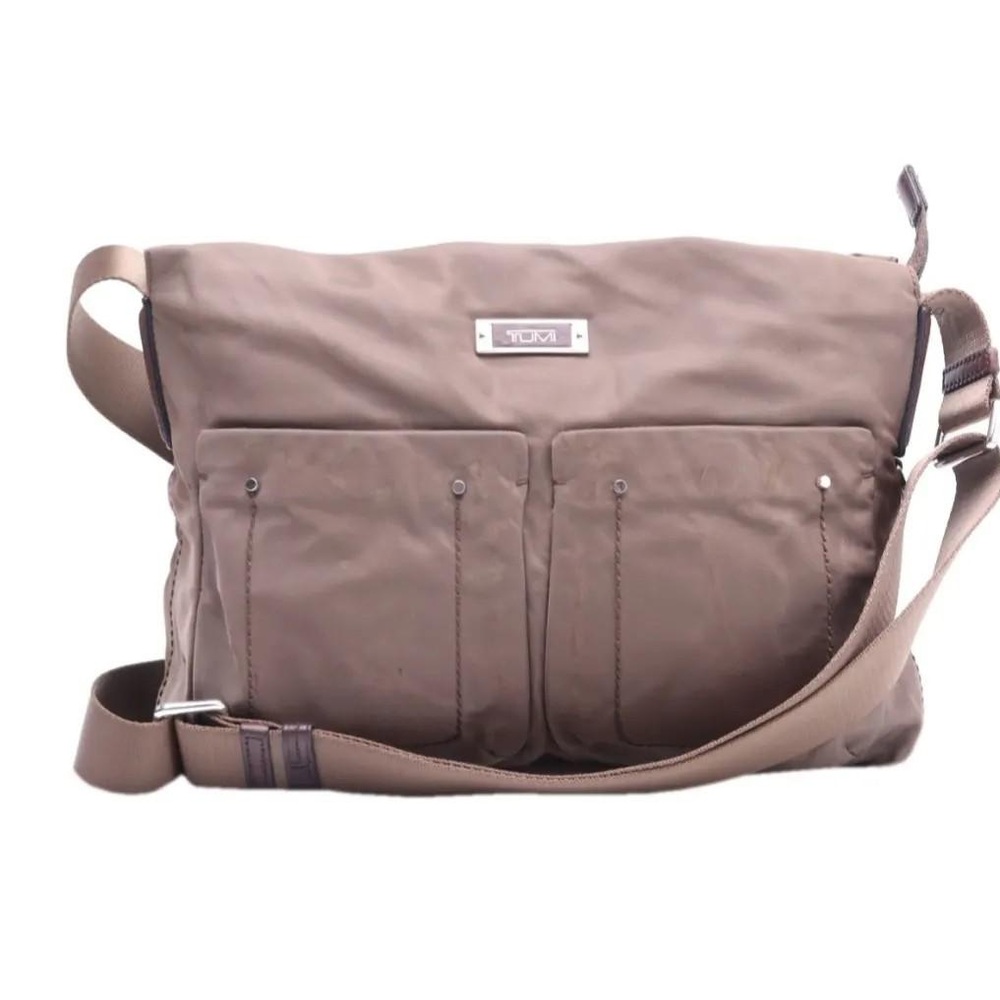 Tumi Voyageur crossbody Taupe Messenger Bag vintage
